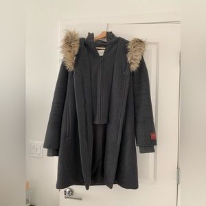Aritzia Coat with Hoodie